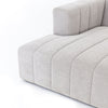 Four Hands Langham Channeled 3 PC Sectional with Ottoman