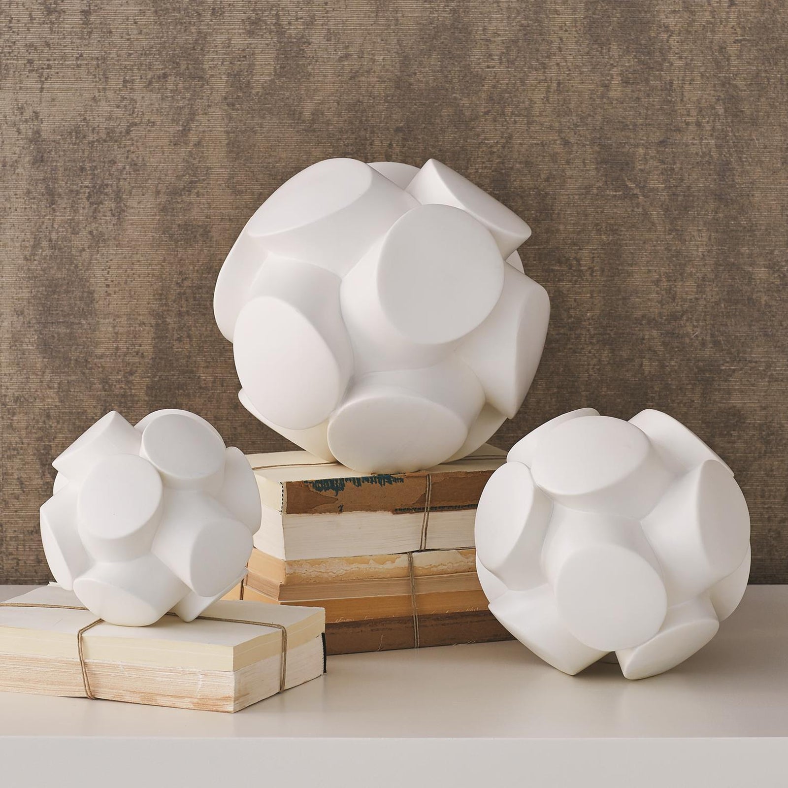 Global Views Mayet Sculpture-Matte White