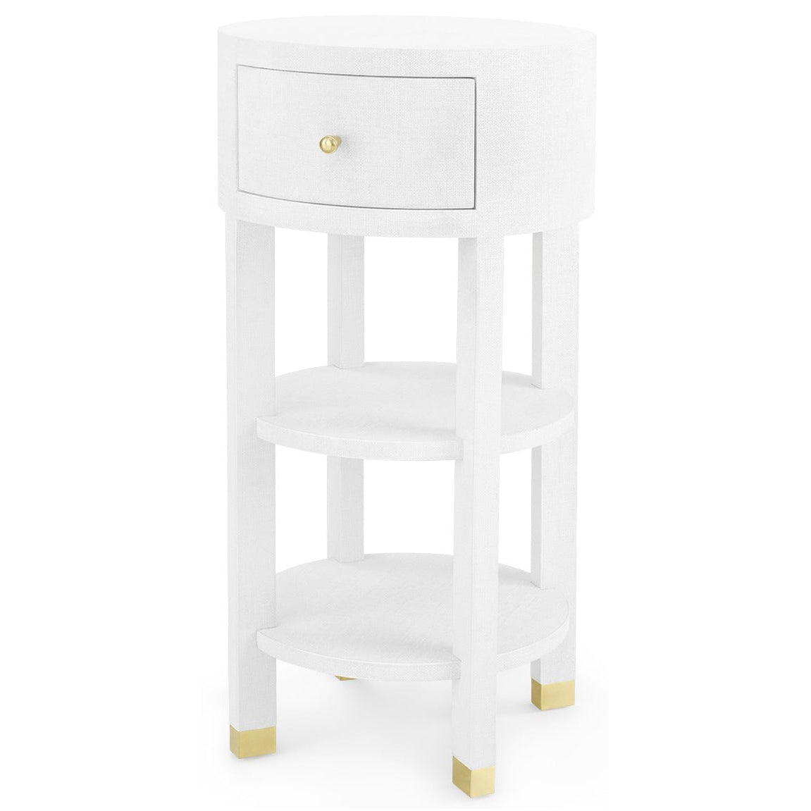 Villa & House Claudette 1-Drawer Round Side Table by Bungalow 5
