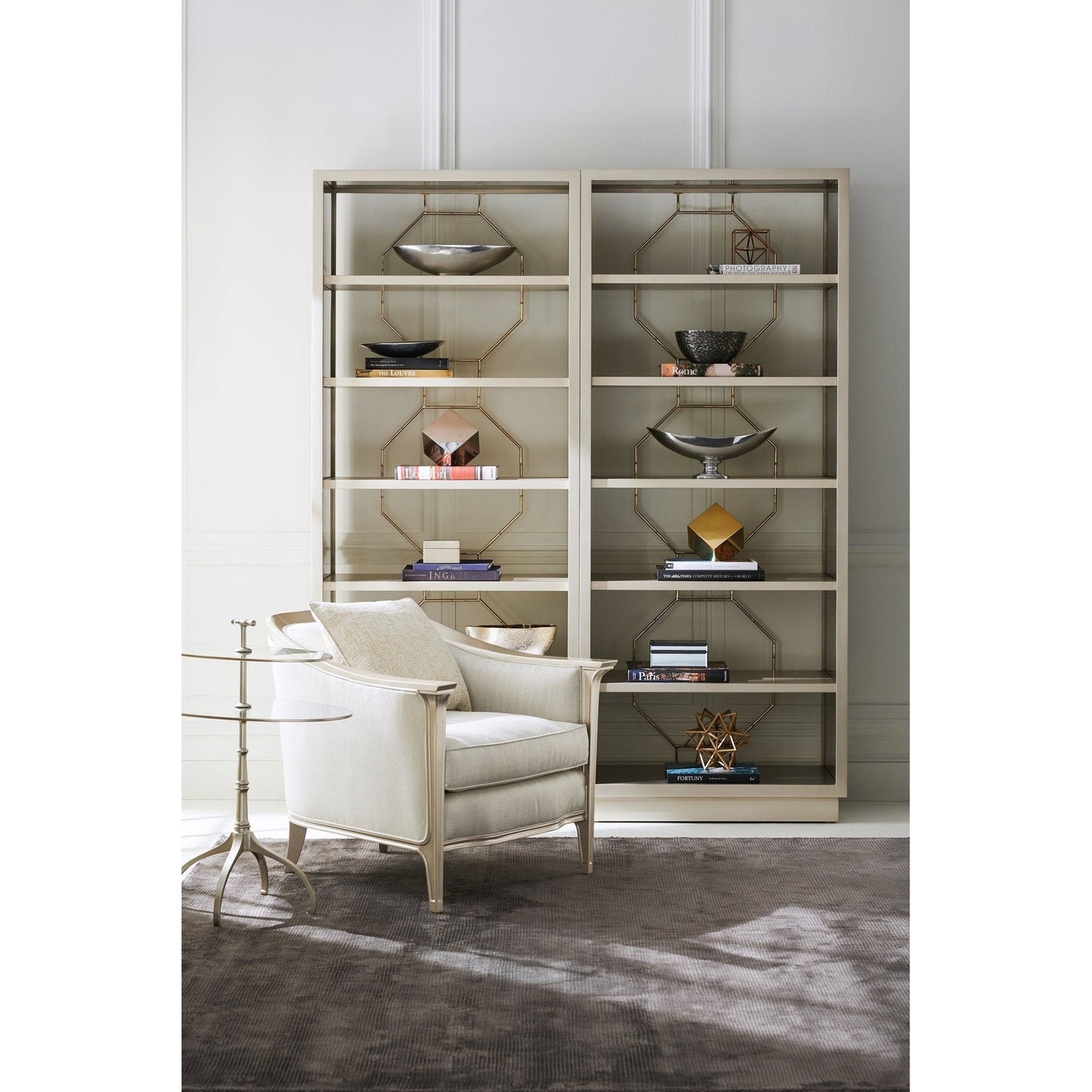 Caracole Classic Going Up Display Cabinet