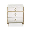 Caracole Compositions Fontainebleau Three Drawer Nightstand