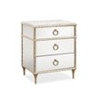 Caracole Compositions Fontainebleau Three Drawer Nightstand