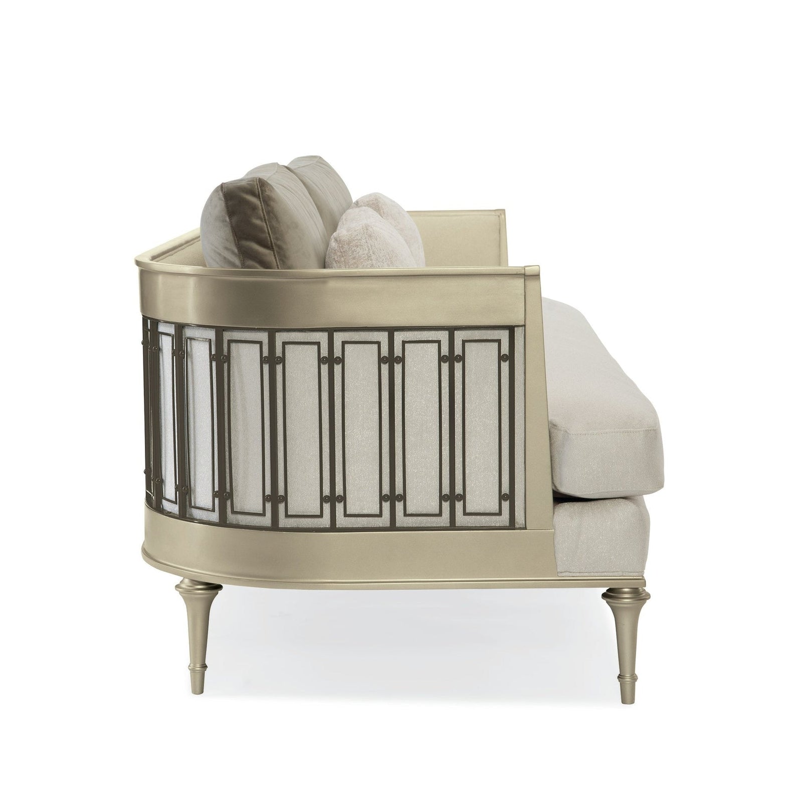 Caracole Upholstery Quit Your Metal-ing Sofa