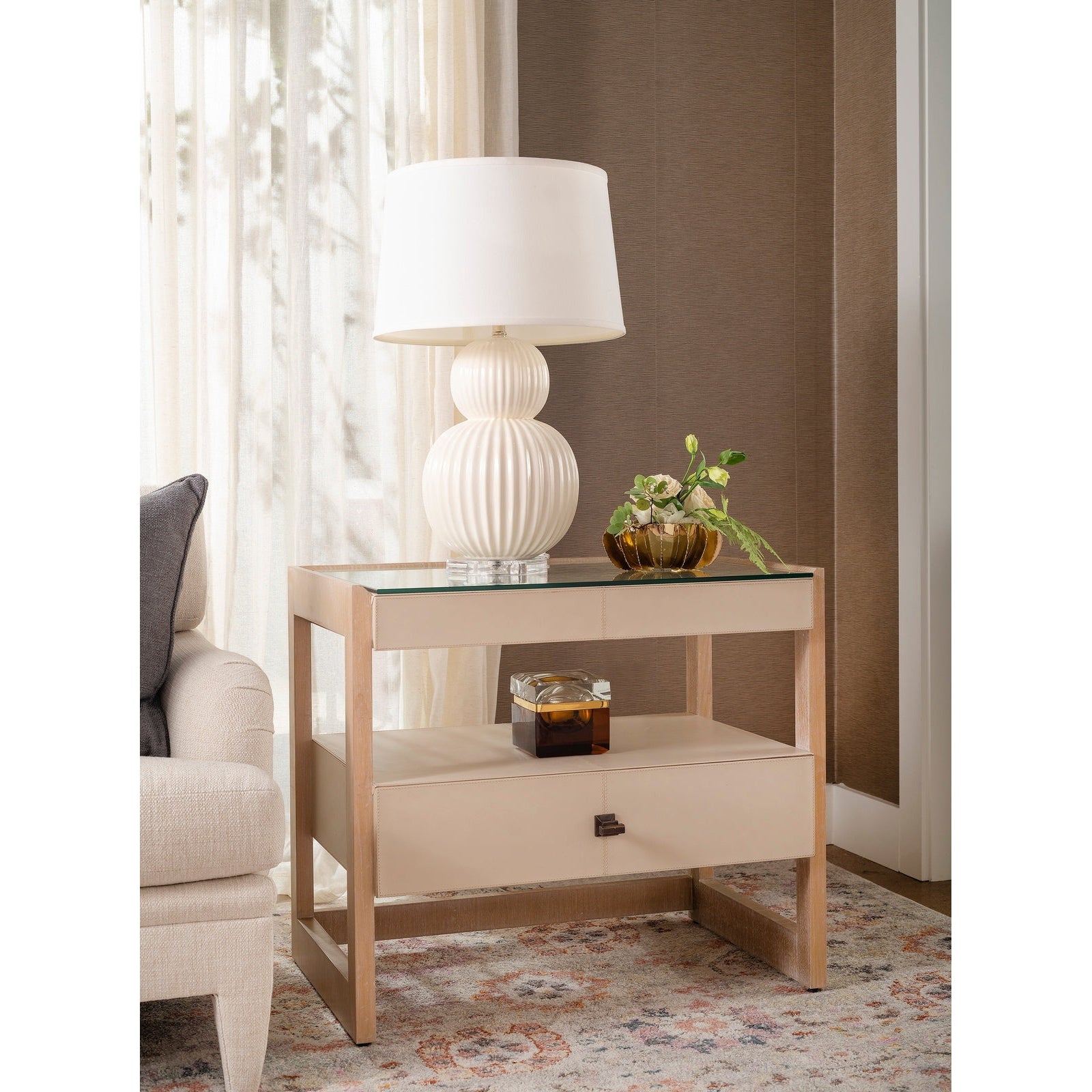 Villa & House Elton 1-Drawer Side Table