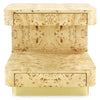 Villa & House Emil 2-Drawer Burl Wood Side Table by Bungalow 5