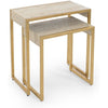 John Richard Kano Gilt Nesting End Tables