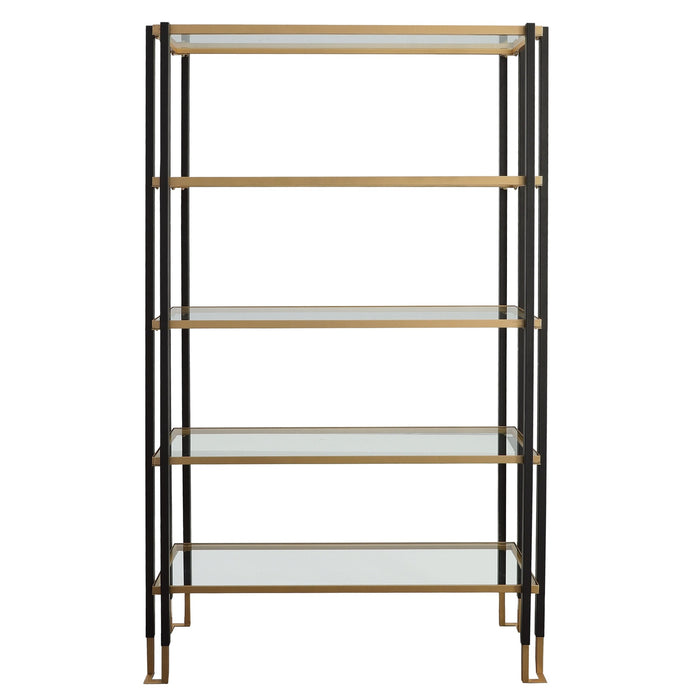 Brass Etagere (that's fancy talk for SHELF) by Design Institute of
