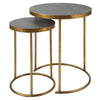 Uttermost Aragon Brass Nesting Tables - Set of 2