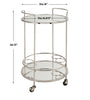 Uttermost Spritz Chrome Bar Cart