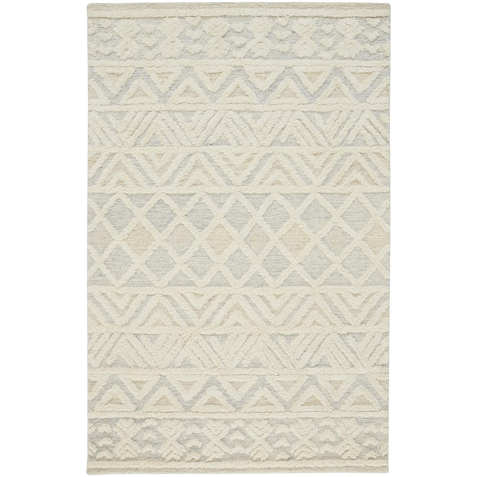 Feizy Anica 8005F Rug in Ivory / Blue