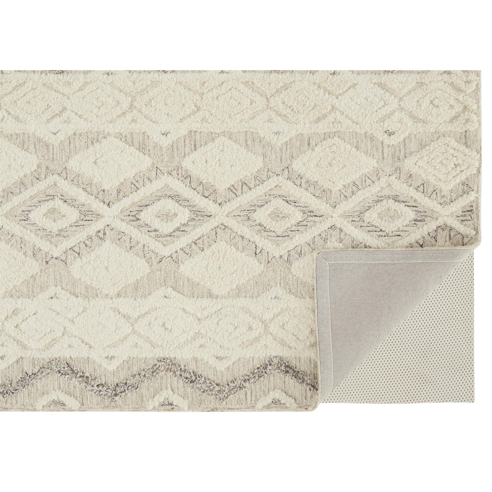 Feizy Anica 8006F Rug in Ivory / Gray