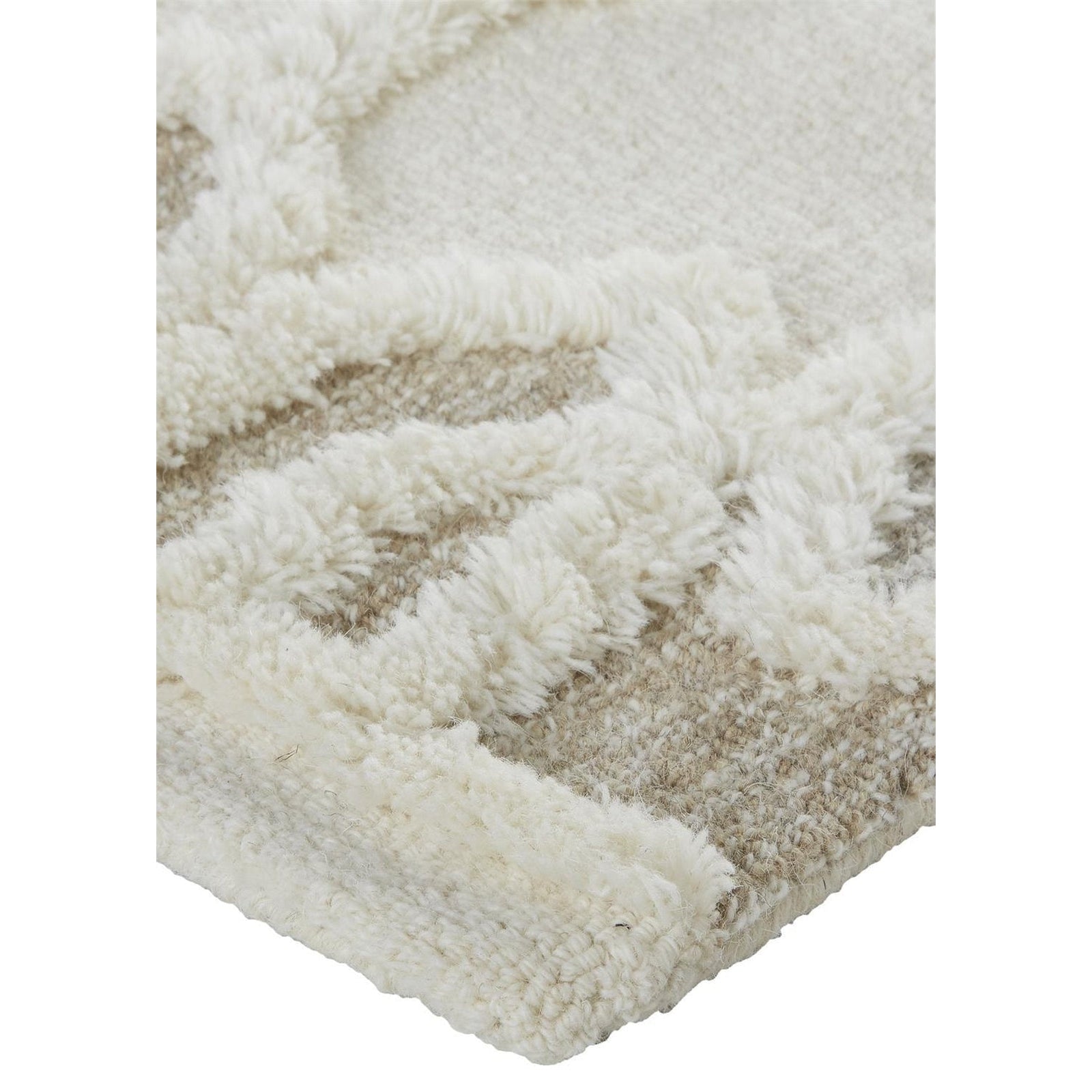 Feizy Anica 8011F Rug in Ivory / Tan