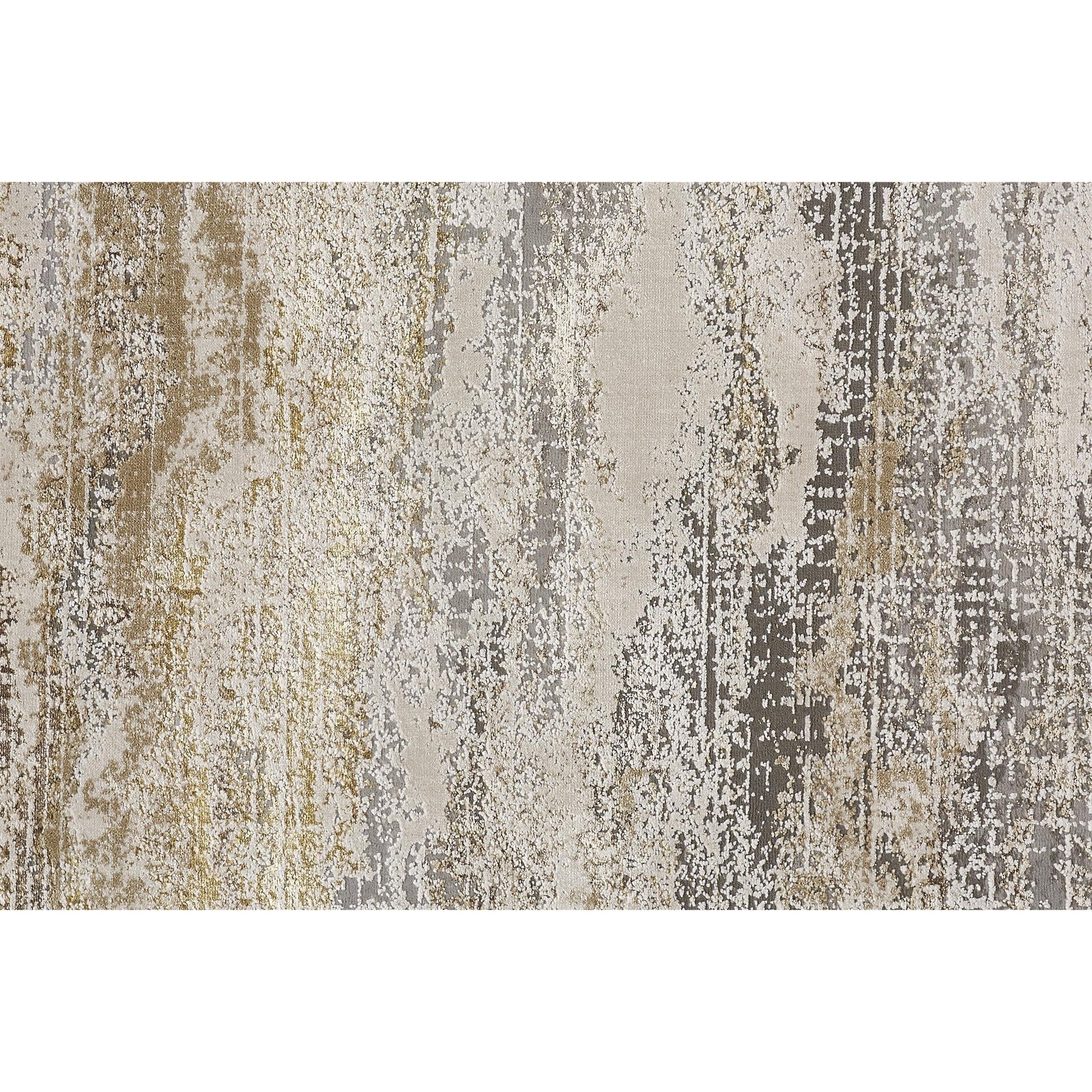 Feizy Aura 3735F Rug in Beige / Gold