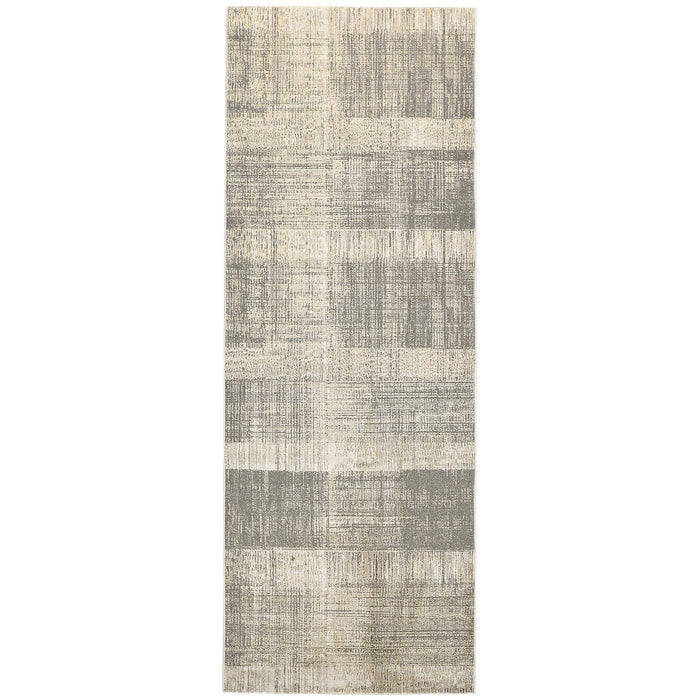 Feizy Aura 3736F Rug in Gray / Beige