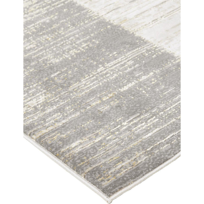 Feizy Aura 3736F Rug in Gray / Beige