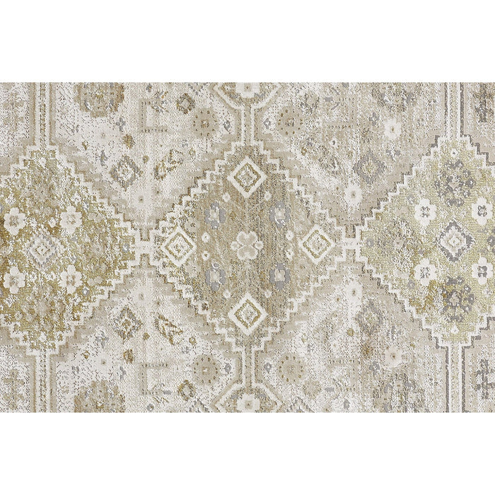 Feizy Aura 3738F Rug in Gold / Beige