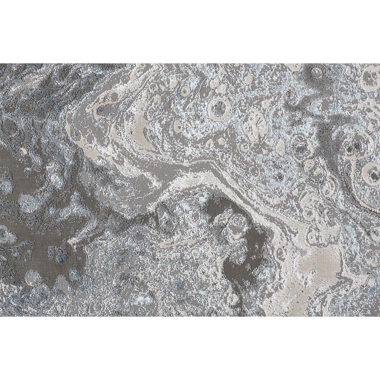 Feizy Azure 3405F Rug in Silver / Blue