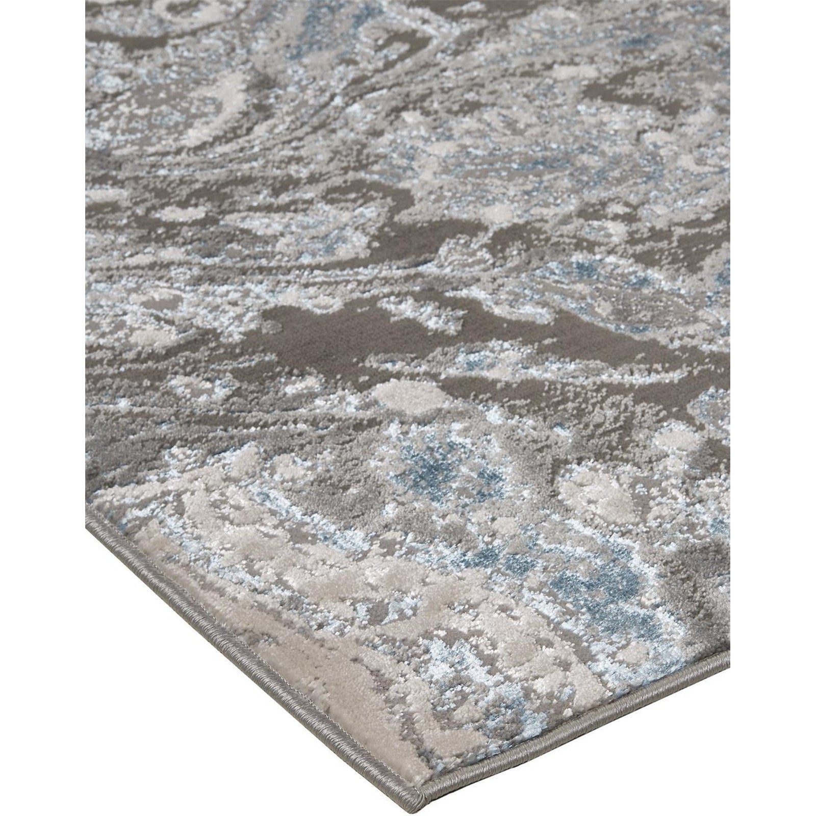 Feizy Azure 3405F Rug in Silver / Blue