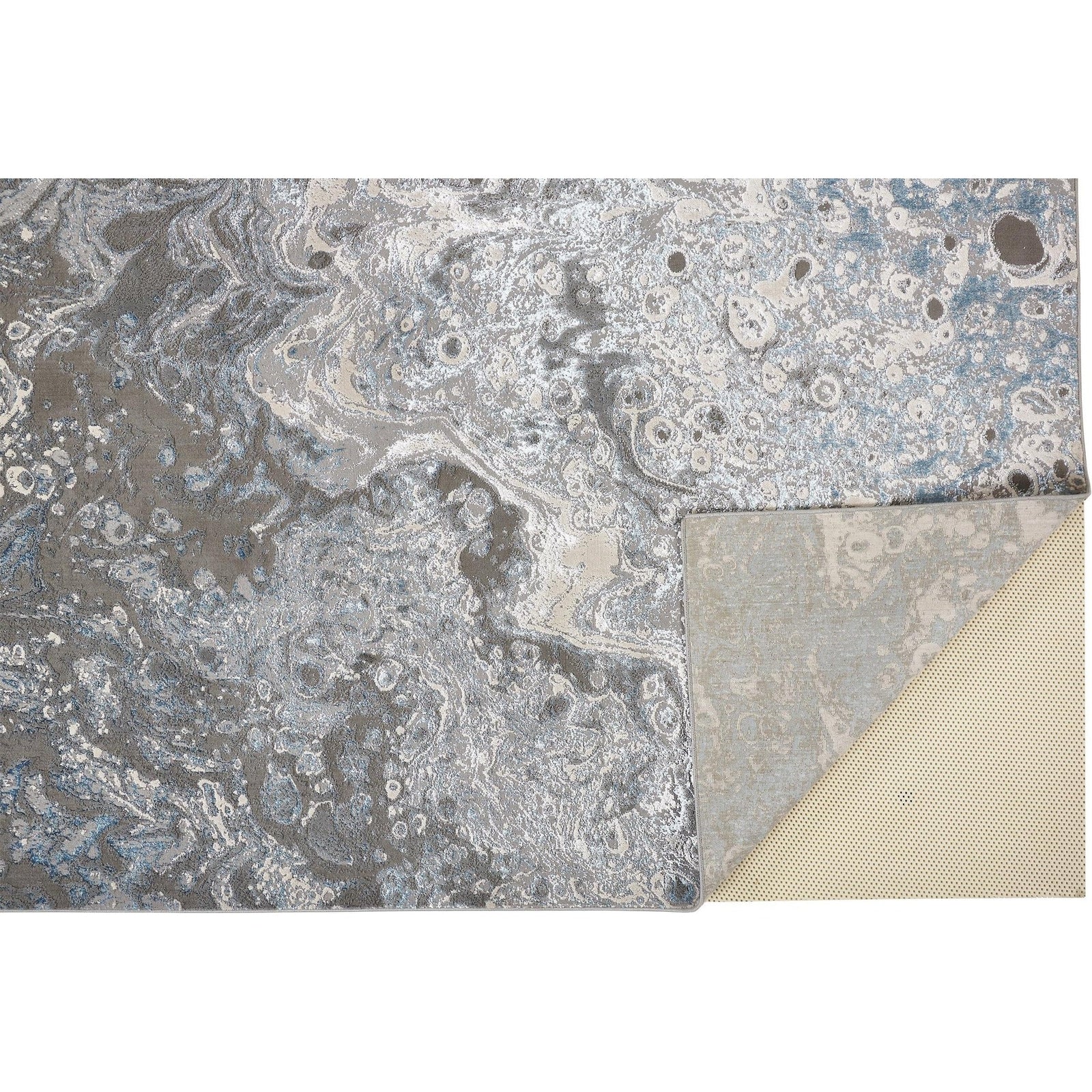 Feizy Azure 3405F Rug in Silver / Blue