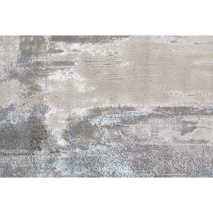 Feizy Azure 3406F Rug in Silver / Teal