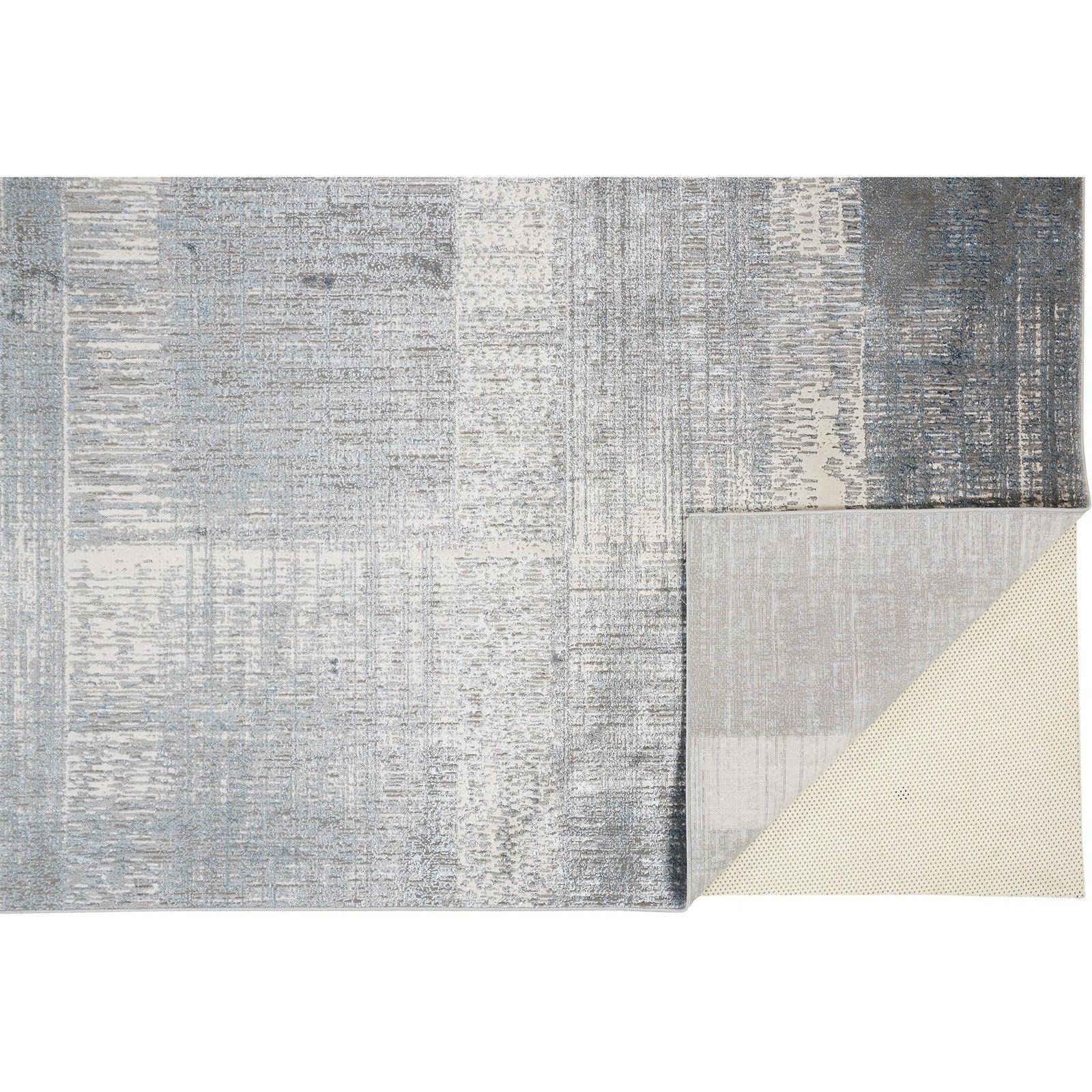 Feizy Azure 3413F Rug in Silver / Teal