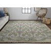 Feizy Beall 6714F Rug in Gray / Pink