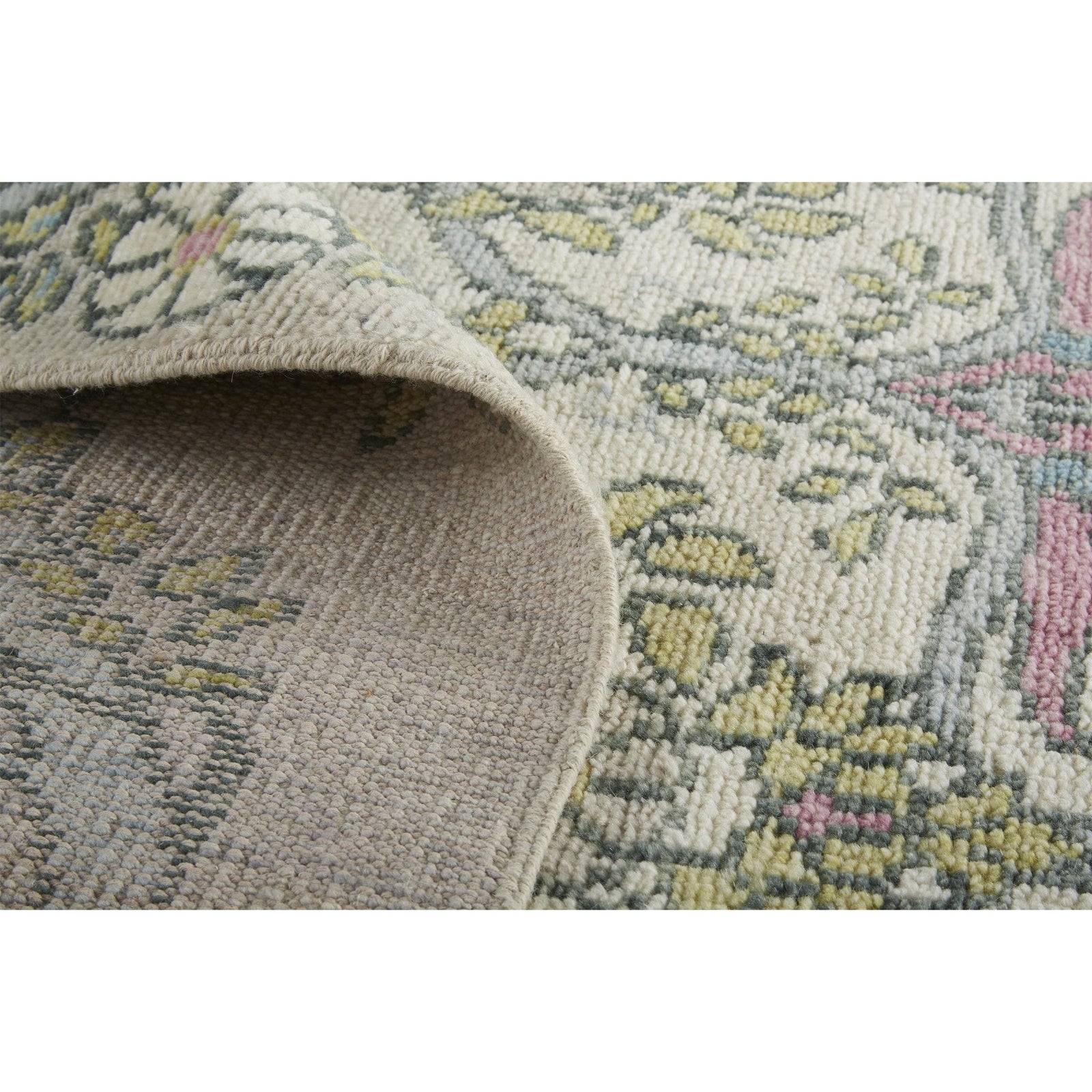 Feizy Beall 6714F Rug in Gray / Pink