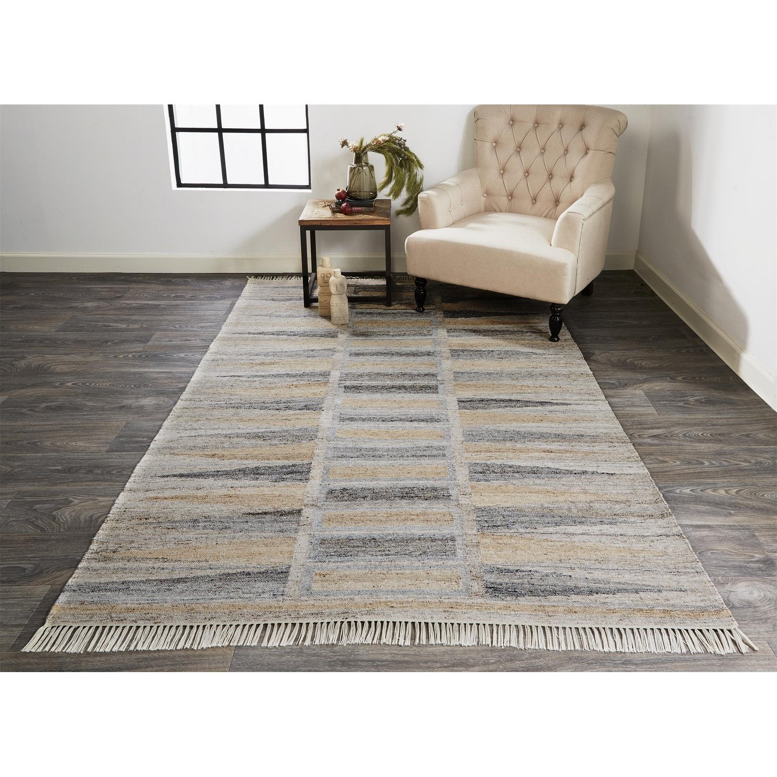 Feizy Beckett 0817F Rug in Tan