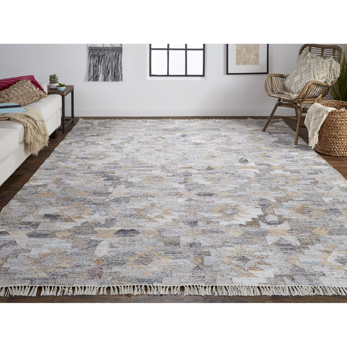 Feizy Beckett 0818F Rug in Gray / Multi