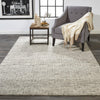 Feizy Belfort 8667F Rug in Ivory / Gray