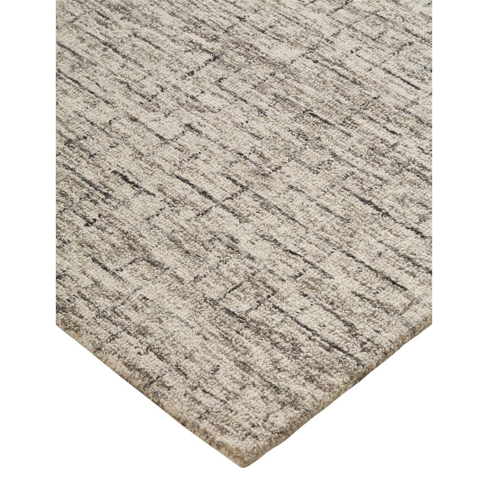 Feizy Belfort 8667F Rug in Ivory / Gray