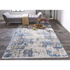 Feizy Cadiz 3891F Rug in Blue/Ivory