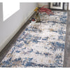 Feizy Cadiz 3891F Rug in Blue/Ivory