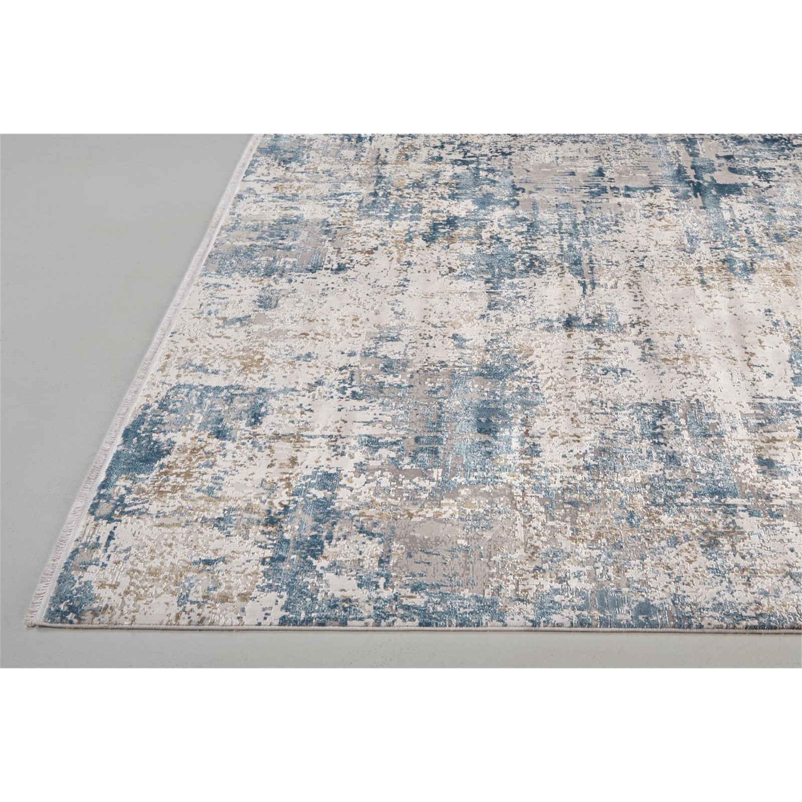 Feizy Cadiz 3891F Rug in Blue/Ivory