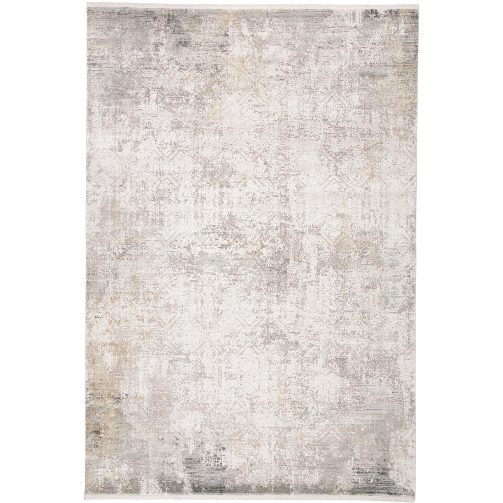 Feizy Cadiz 3892F Rug in Light Gray/Ivory