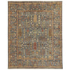 Feizy Carrington 6499F Rug in Blue / Rust