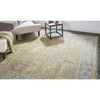 Feizy Carrington 6501F Rug in Gold / Light Blue