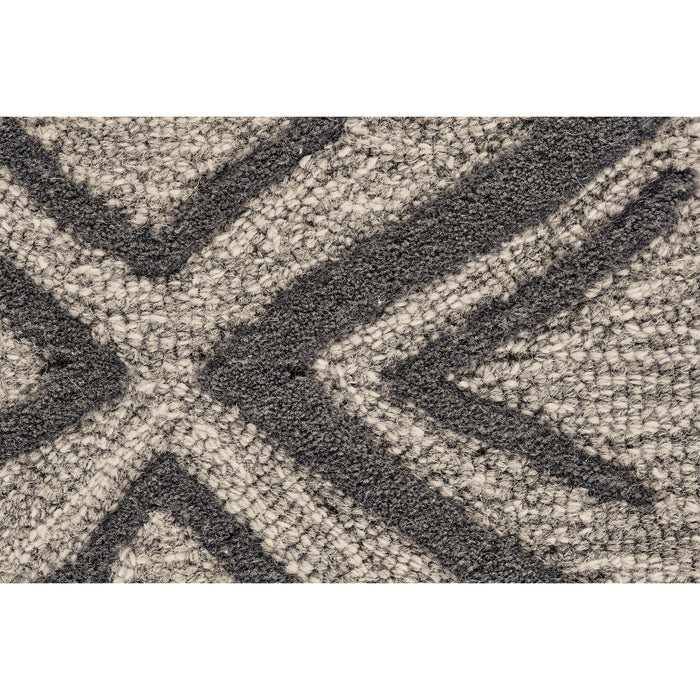 Feizy Enzo 8733F Rug in Charcoal/Taupe