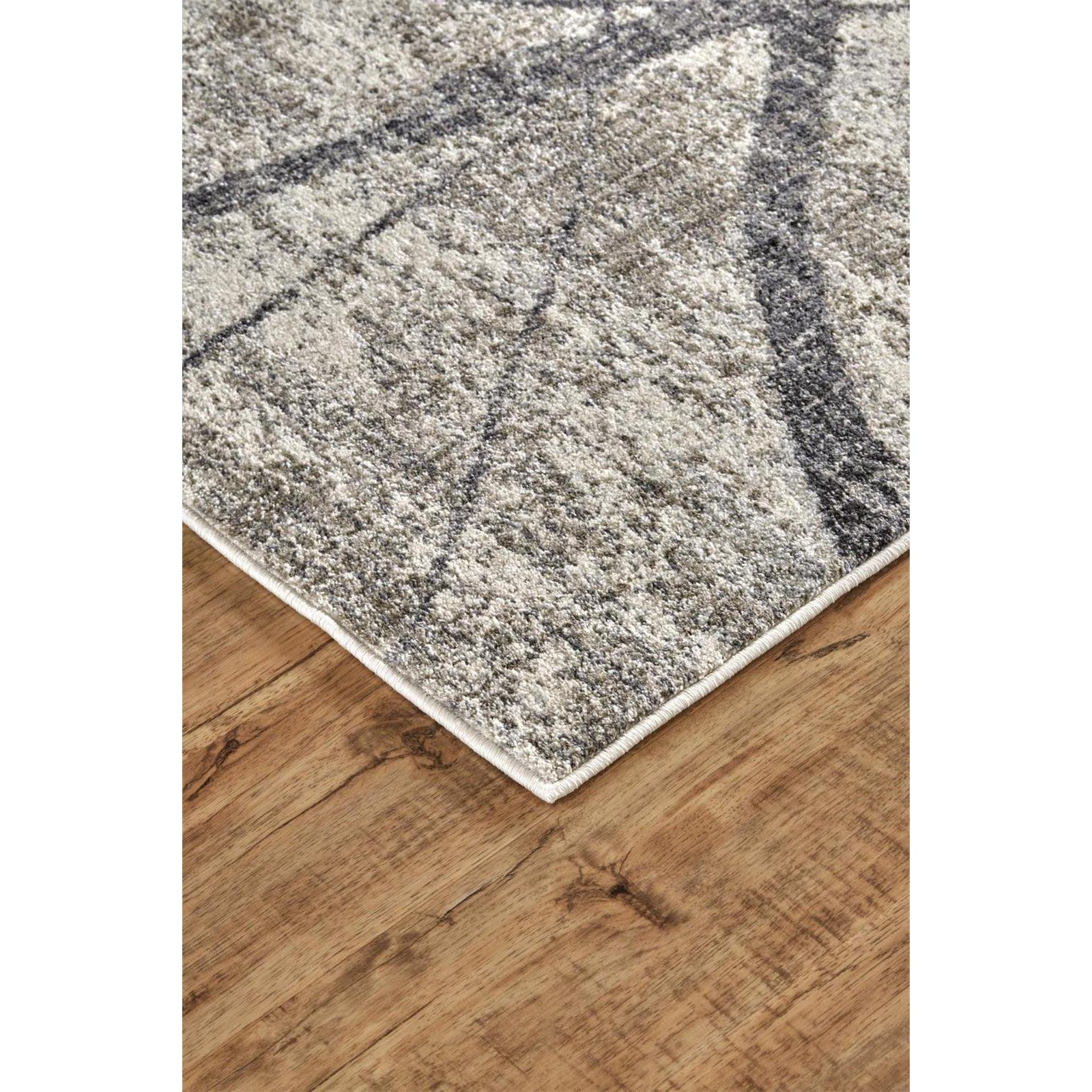 Feizy Kano 3877F Rug in Charcoal/Gray