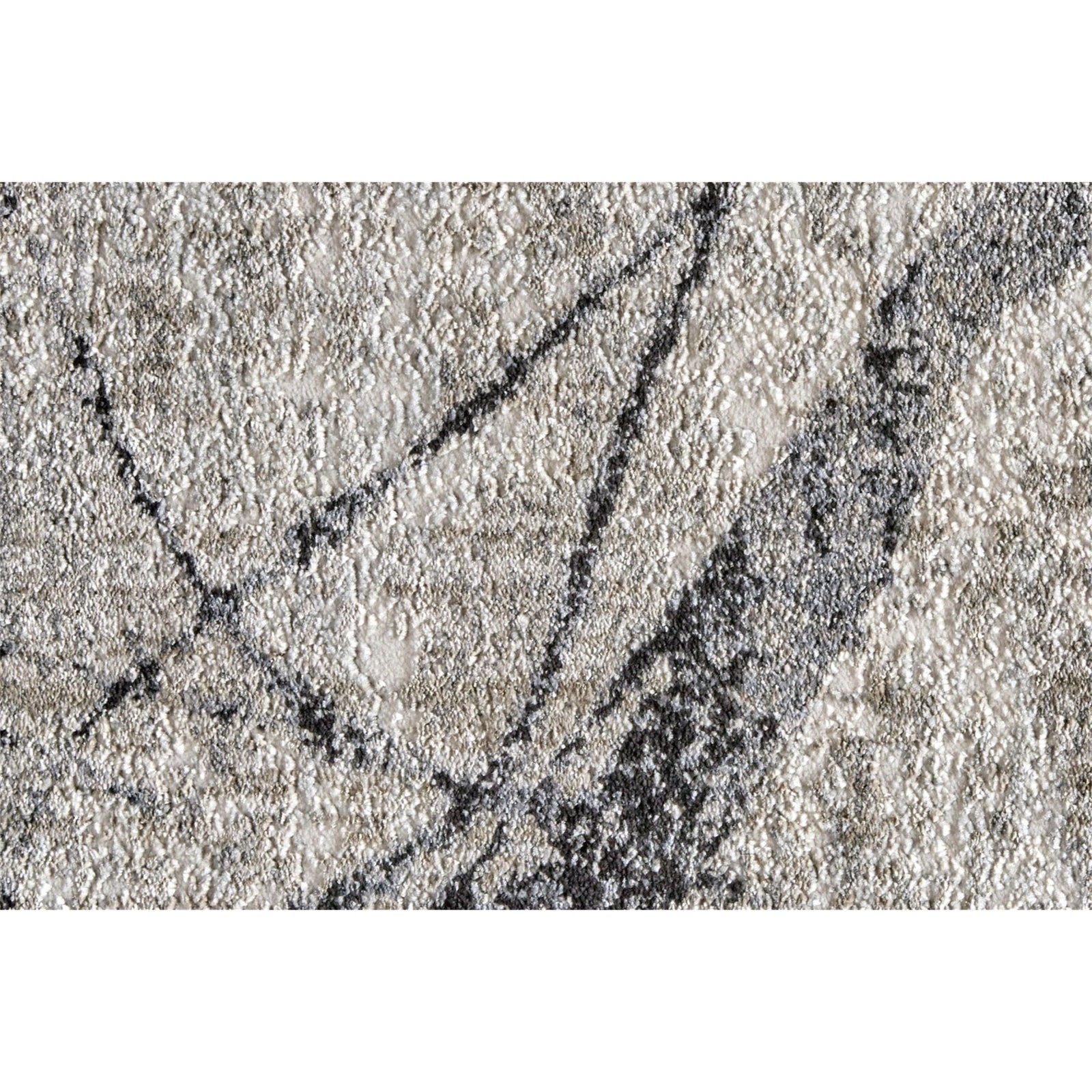Feizy Kano 3877F Rug in Charcoal/Gray