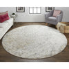 Feizy Parker 3702F Rug in Ivory / Gray