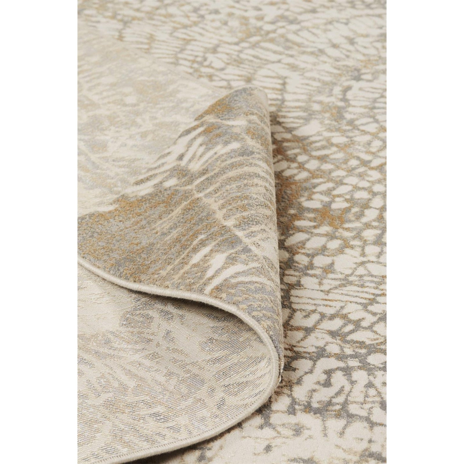 Feizy Parker 3702F Rug in Ivory / Gray