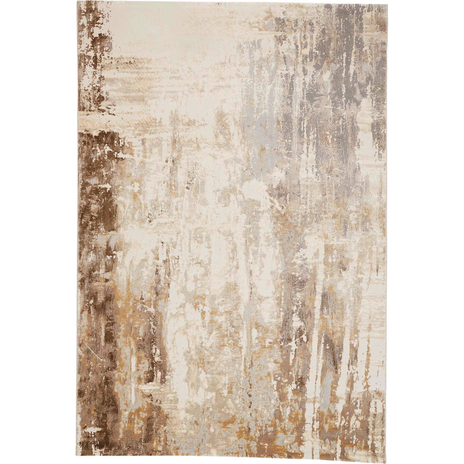 Feizy Parker 3709F Rug in Gray / Beige