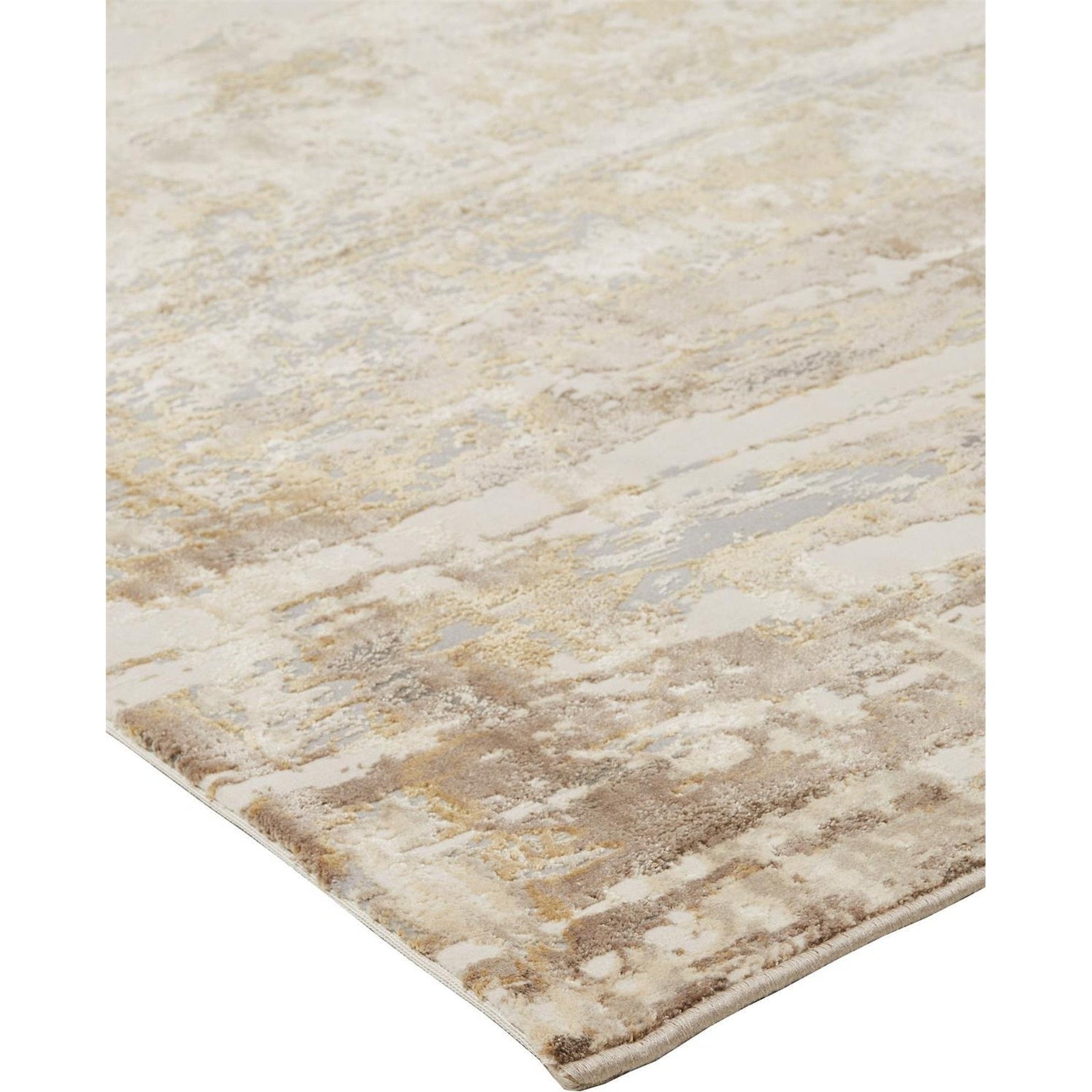 Feizy Parker 3709F Rug in Gray / Beige