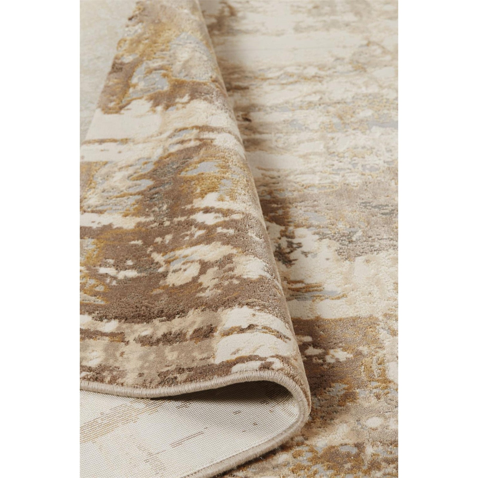 Feizy Parker 3709F Rug in Gray / Beige