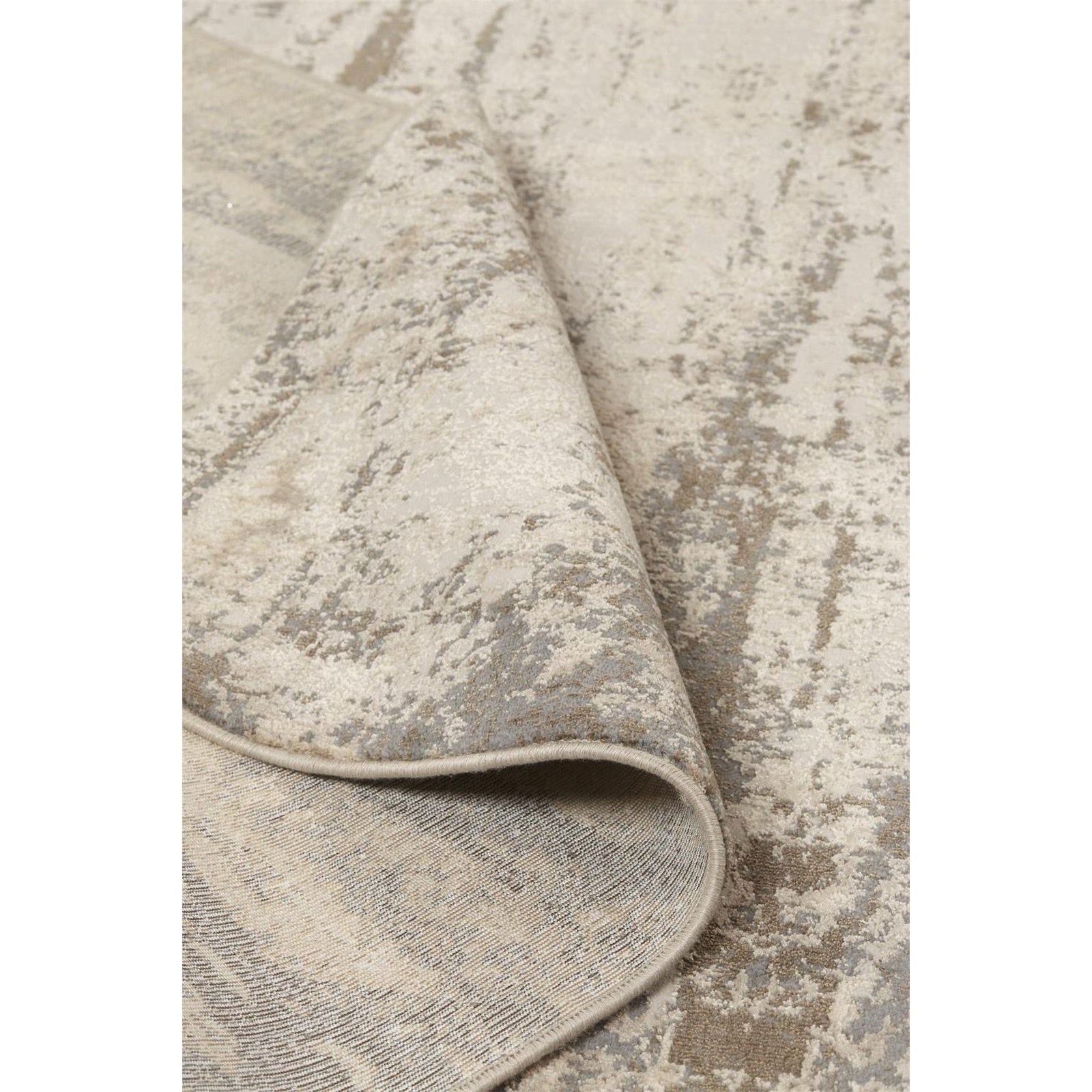 Feizy Parker 3719F Rug in Silver / Beige