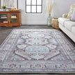 Feizy Percy 39AGF Rug in Gray / Blue