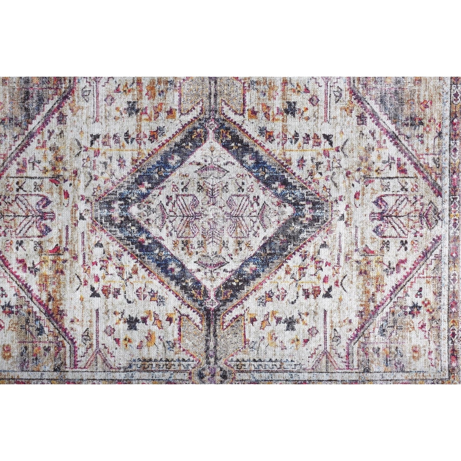 Feizy Percy 39AMF Rug in Gray / Blue