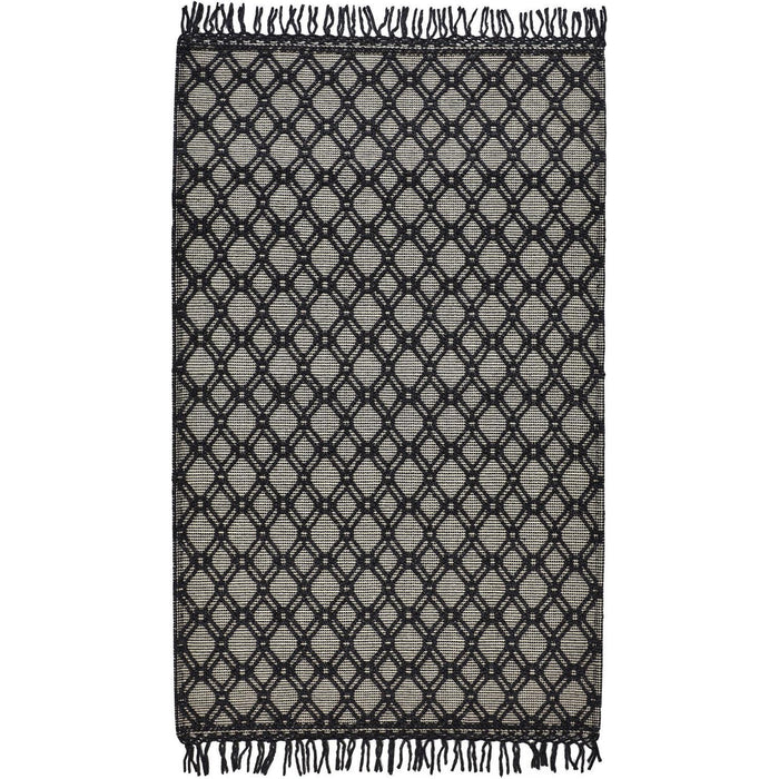 Feizy Phoenix 0808F Rug in Black/Ivory