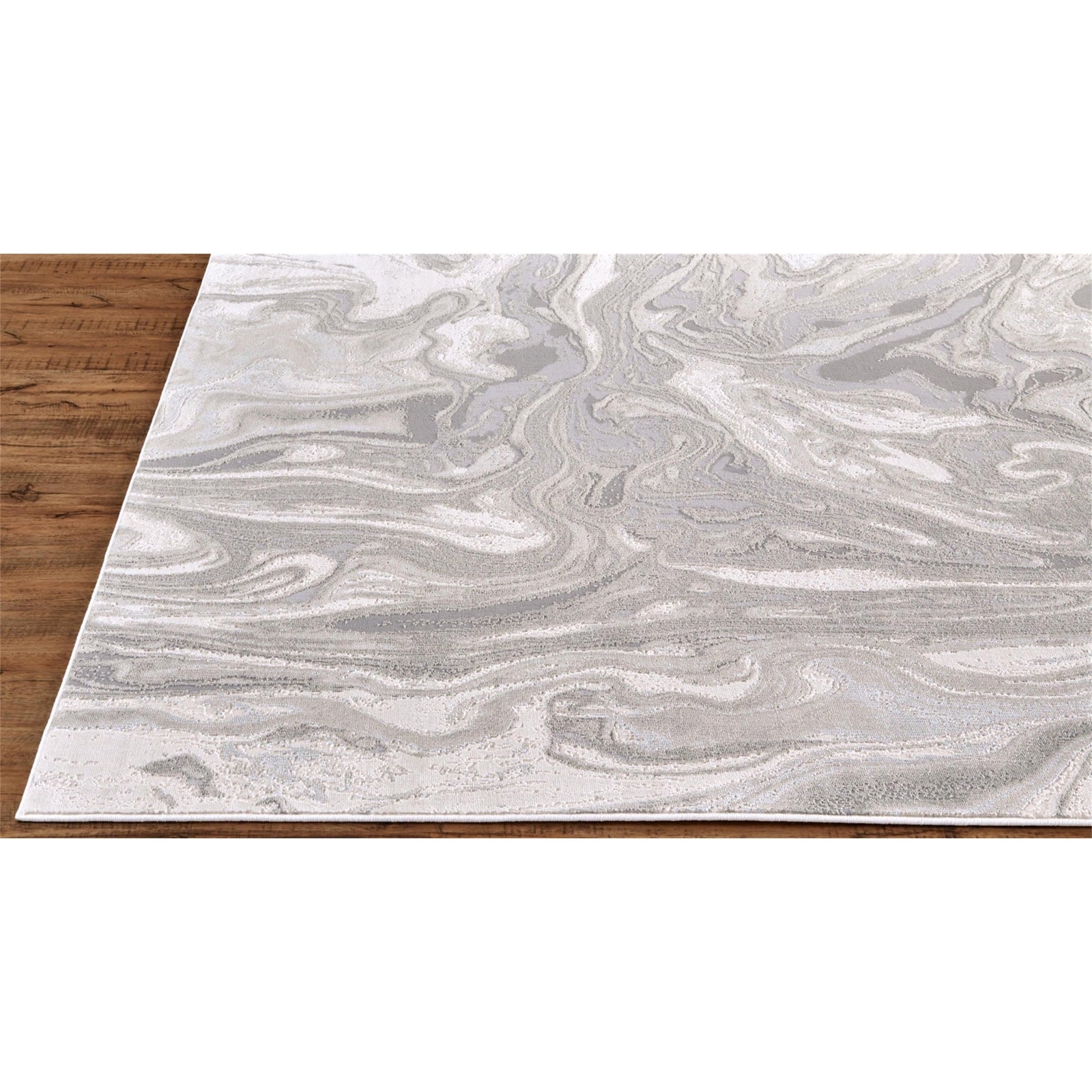 Feizy Prasad 3894F Rug in Light Gray